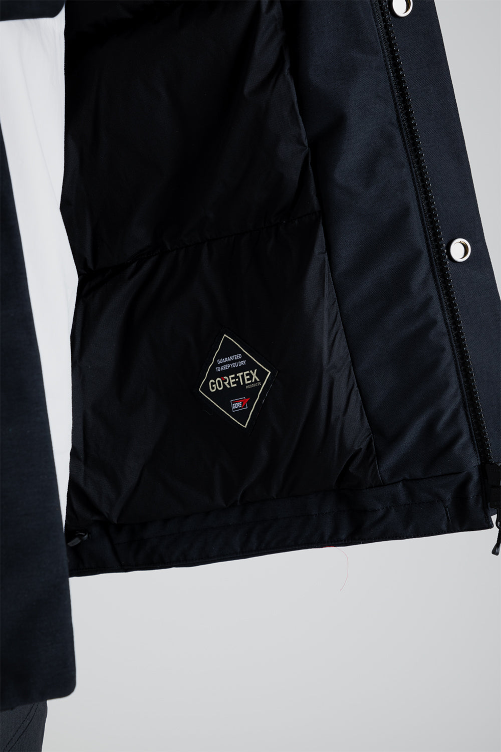 Goldwin Gore-Tex Hooded Down Jacket in Black | Wallace Mercantile Shop