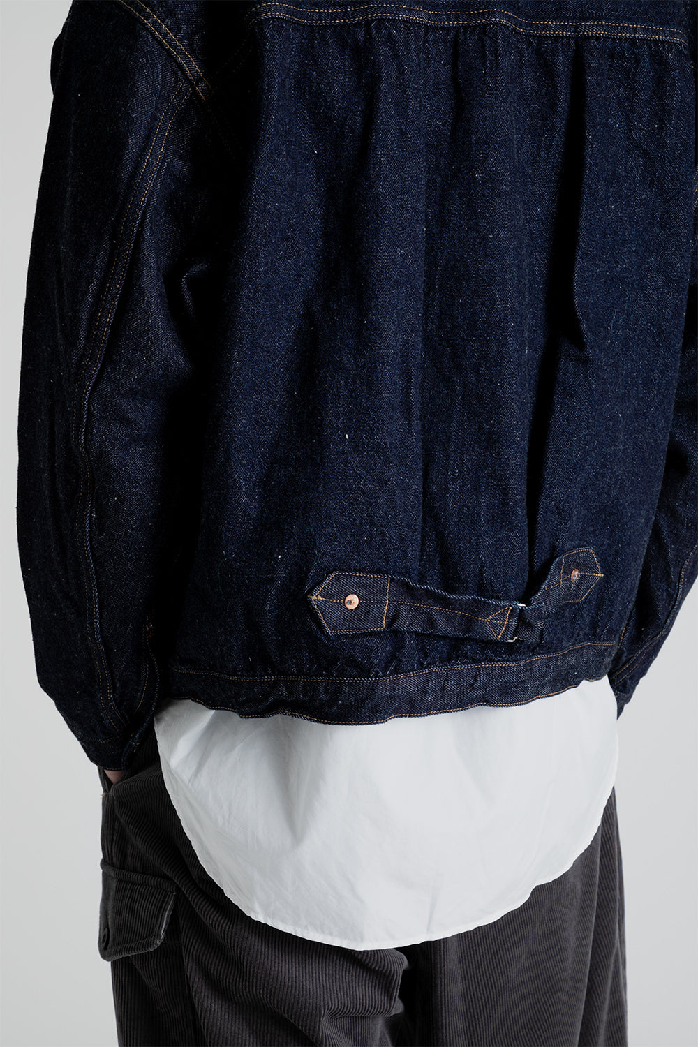 Kaptain Sunshine Denim Trucker Jacket in Indigo One Wash | Wallace Mer