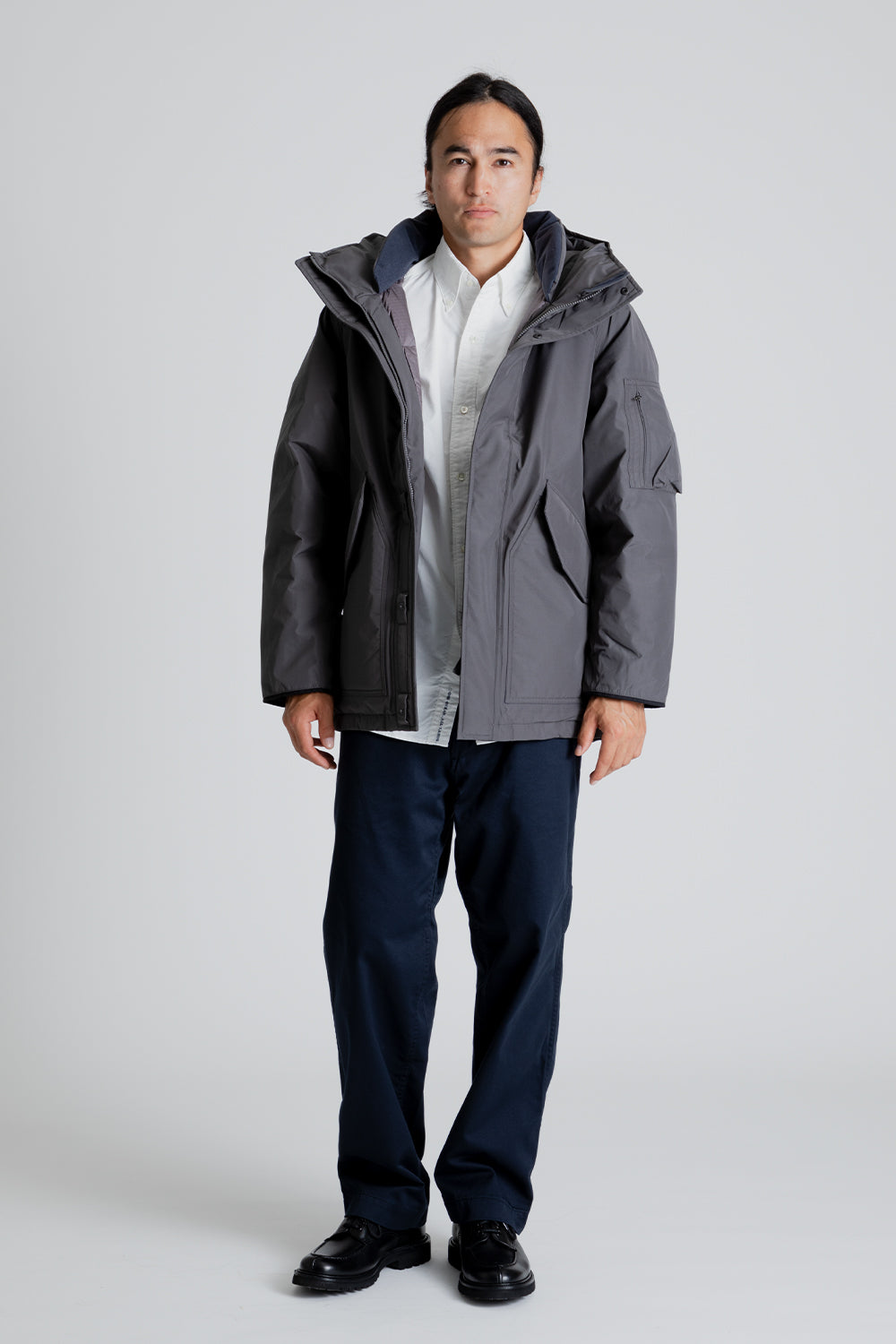 Nanamica GORE-TEX Down Coat in Gray | Wallace Mercantile Shop