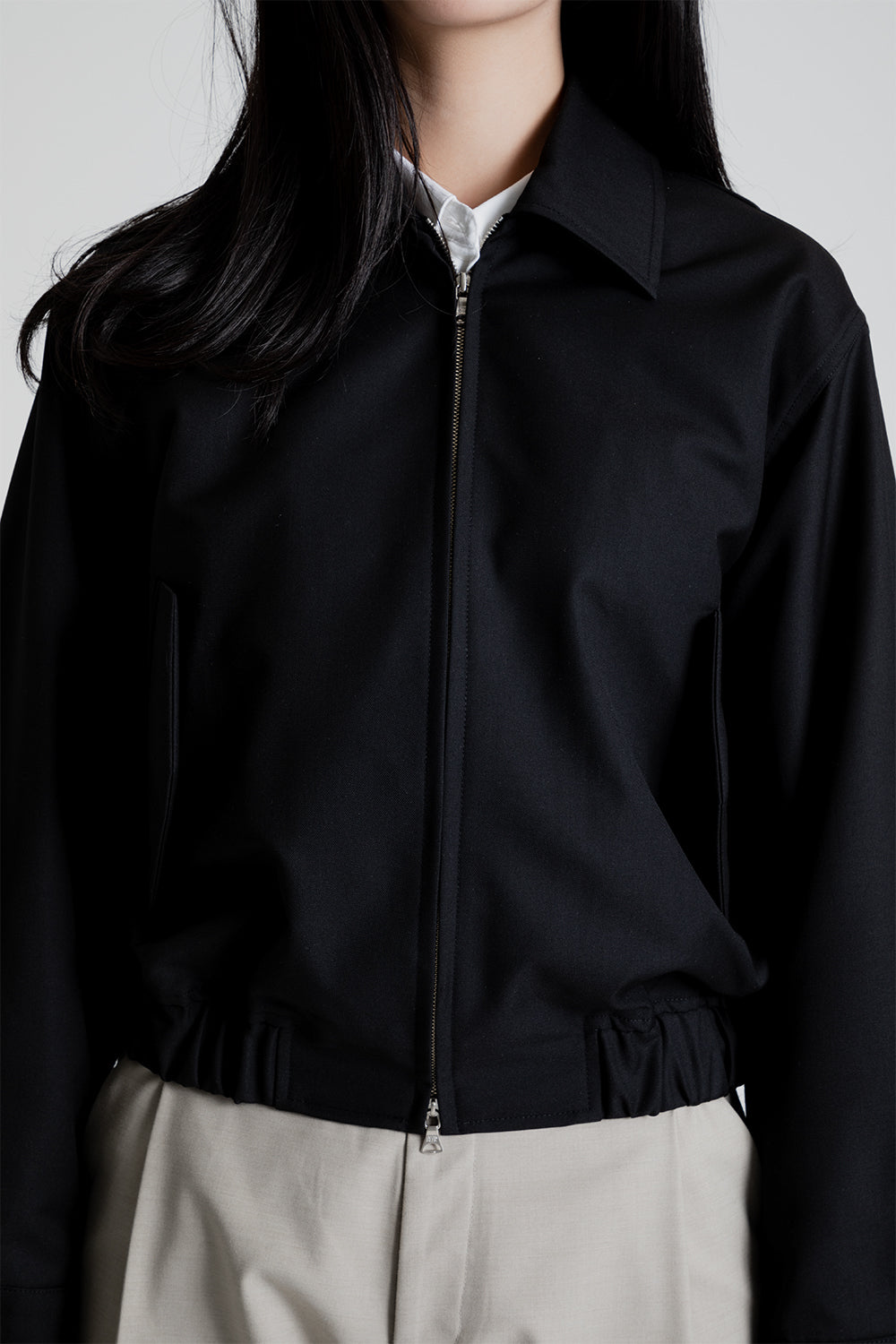 agnes b High Neck Blouson Made in FRANCE | labiela.com