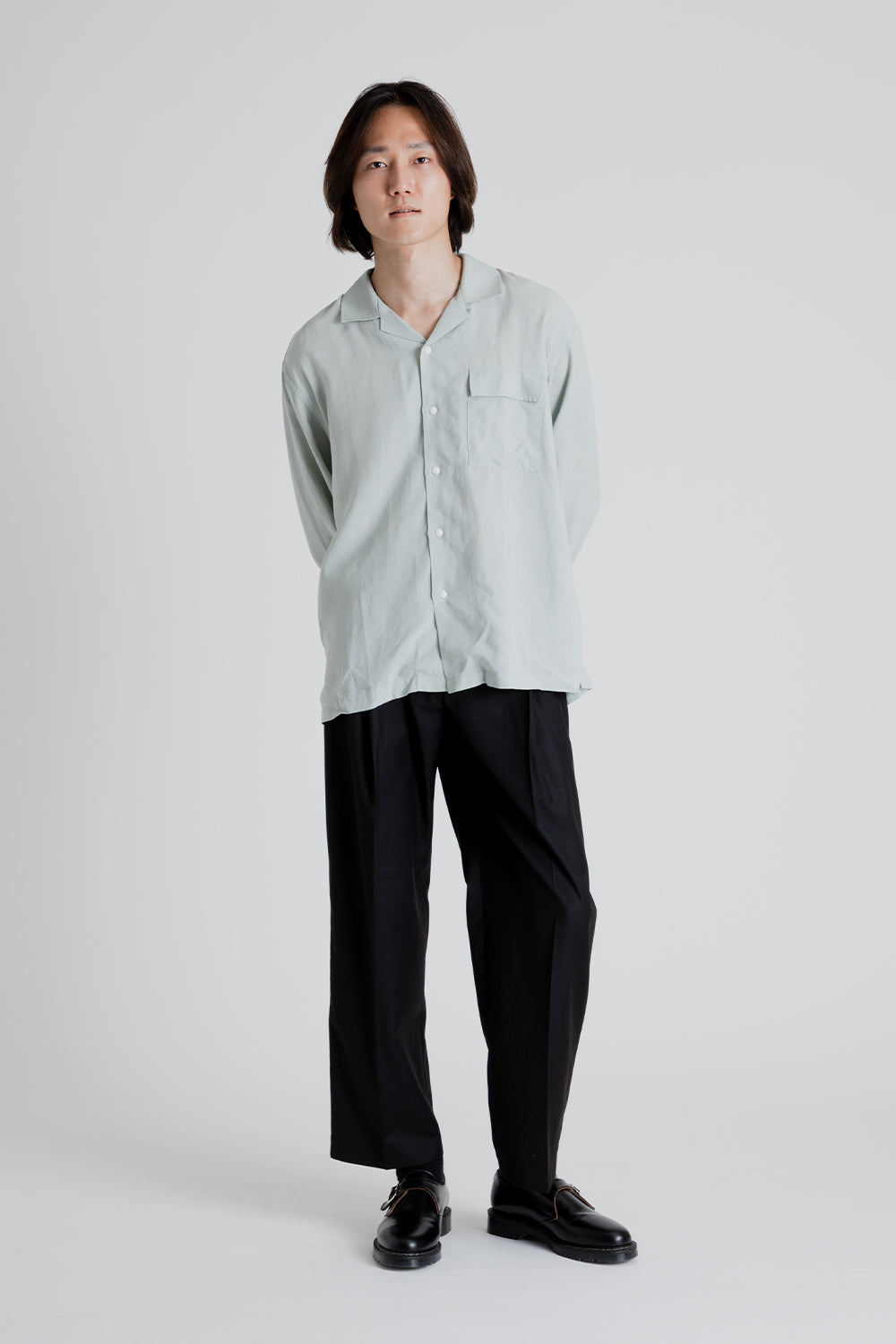 Frizmworks OG One Tuck Wide Slack Pants in Black | Wallace Mercantile