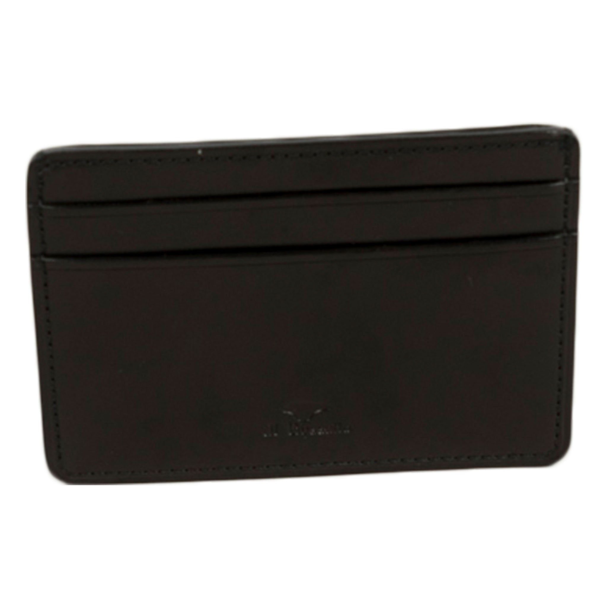 Il Bussetto Card Holder in Coloured Leather - Black | Wallace Mercanti