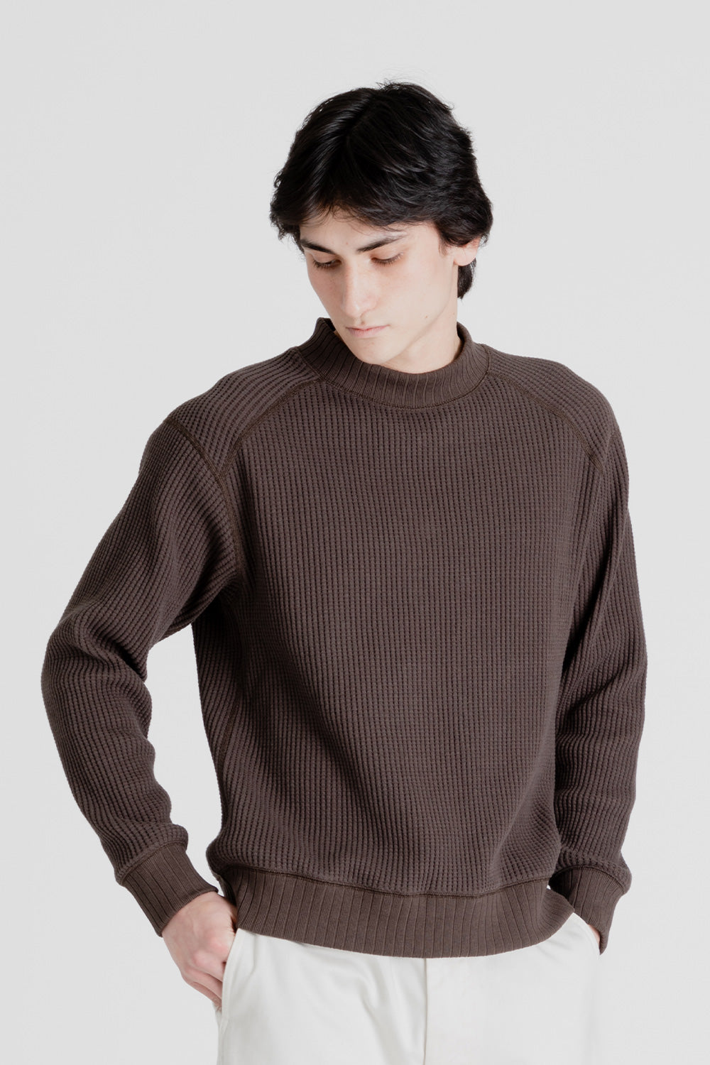 Jackman Heavy Pima Crewneck in Fawn - Wallace Mercantile Shop