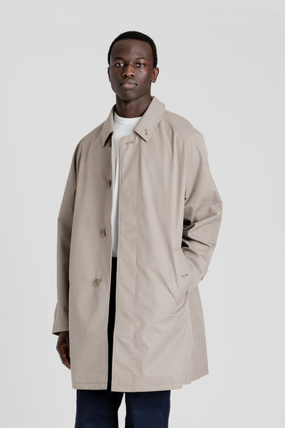 Nanamica 2L Gore-Tex Soutien Collar Coat in Beige | Wallace Mercantile