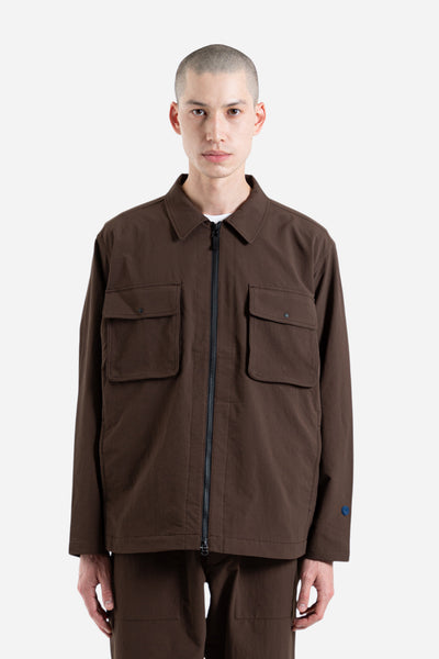 Nanamica ALPHADRY Shirt Jacket in Brown - Wallace Mercantile Shop