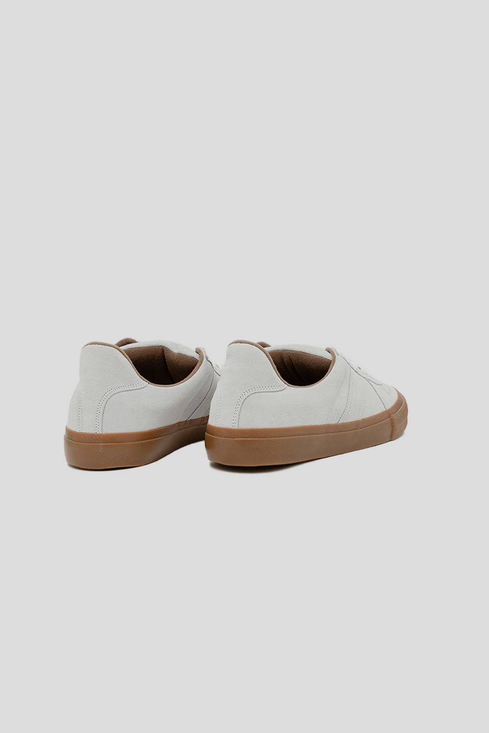 Reproduction of Found German Military Trainer in White Suede | Wallace