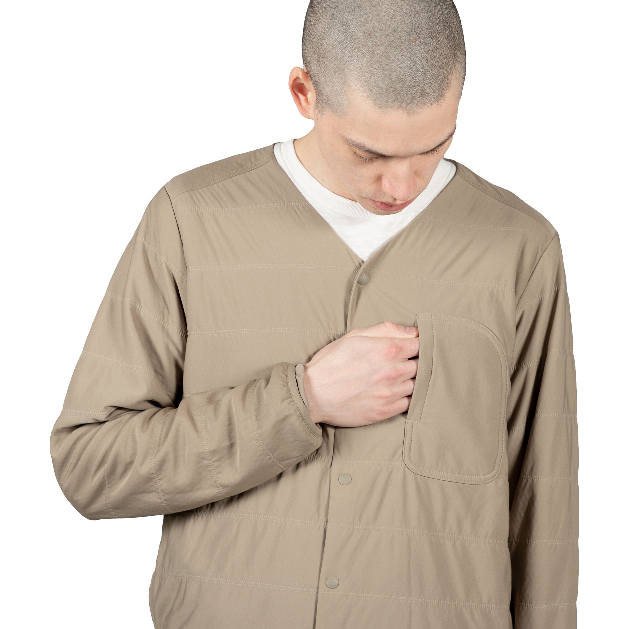 Snow Peak Flexible Insulated Cardigan - Beige | Wallace Mercantile Sho