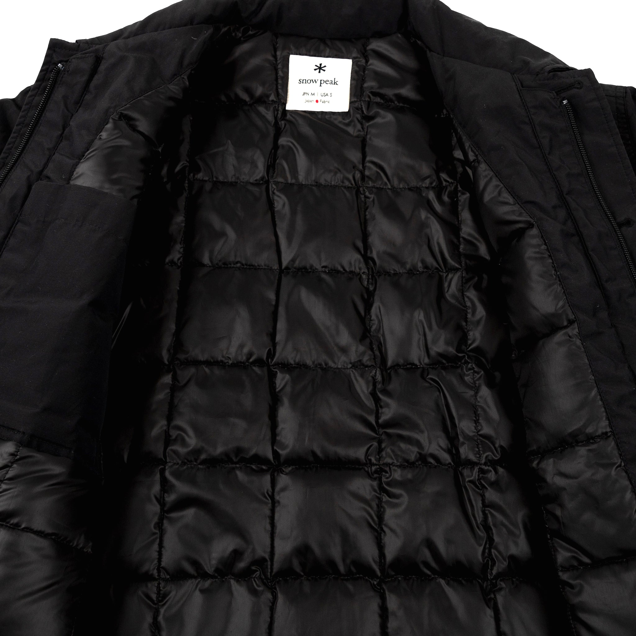 snow peak waxed down jacket