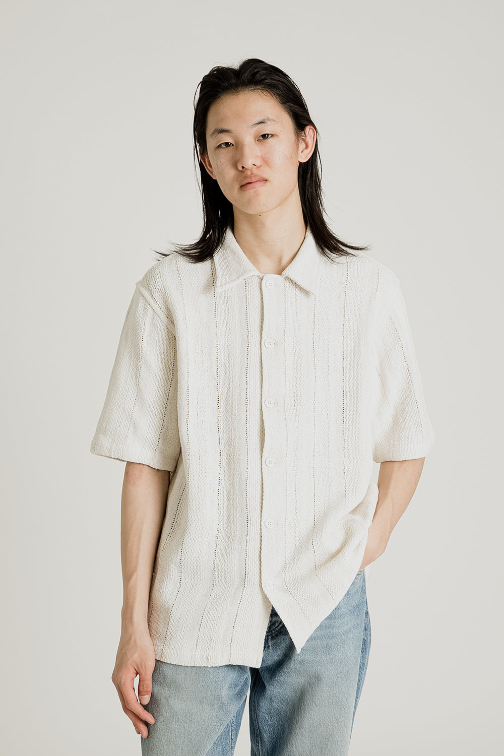 Sunflower Spacey SS Shirt in Off White | Zettnmk