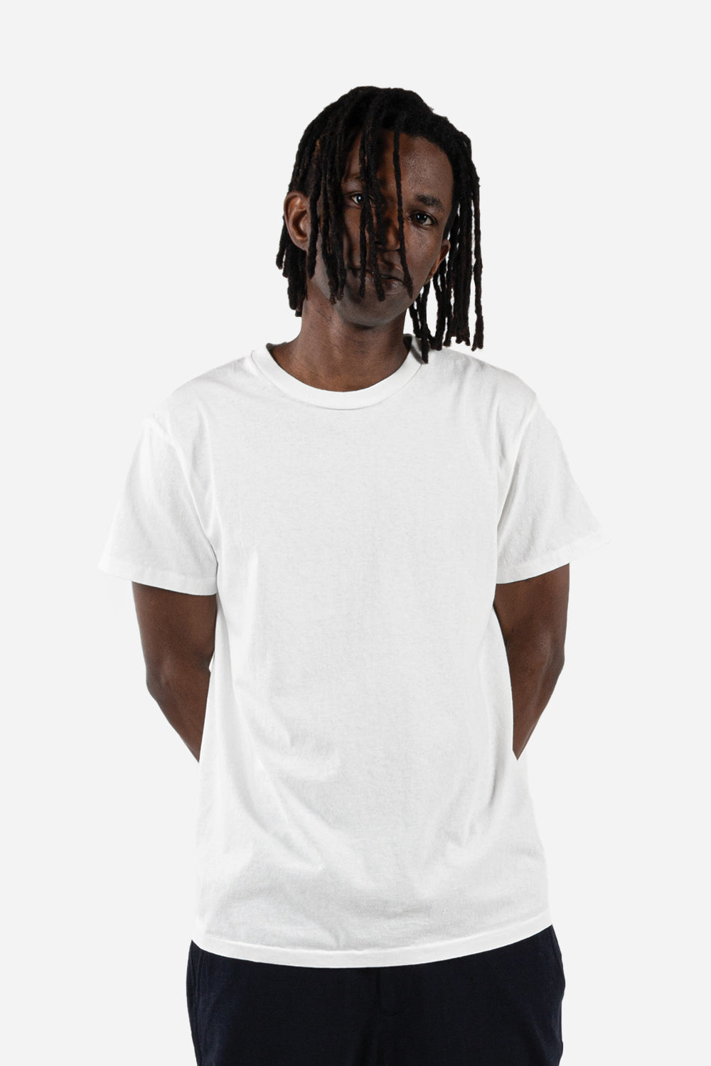 Velva Sheen 2 Pack Crewneck Tee in White/Oatmeal | Wallace