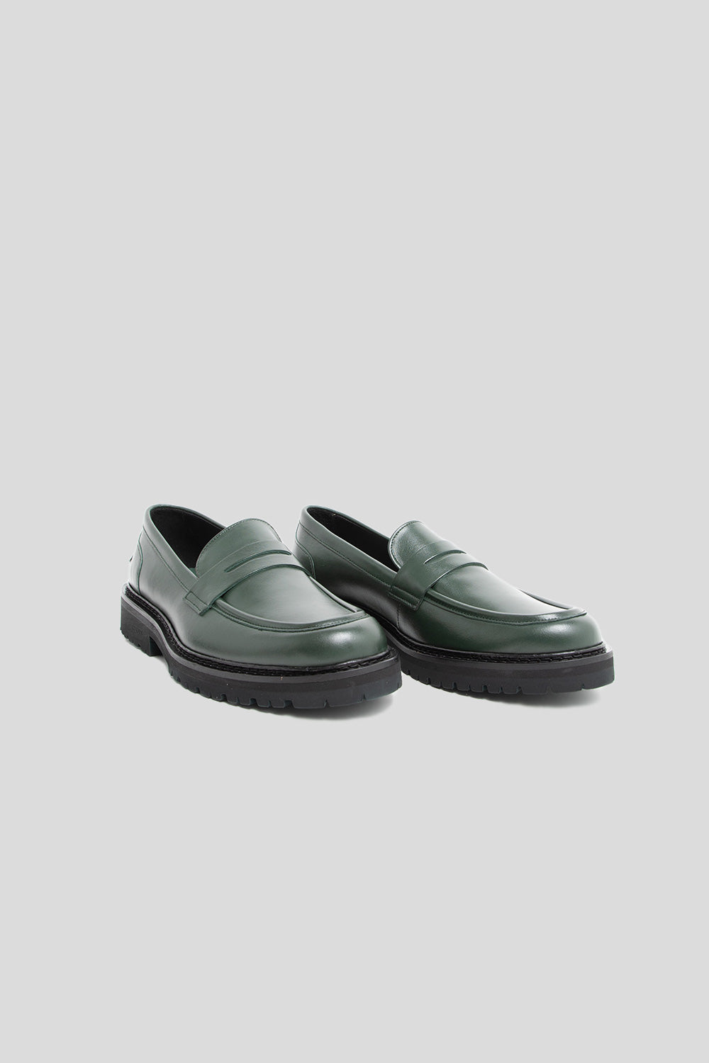 Vinny's Richee Penny Loafer in Basil Green | Wallace Mercantile Shop