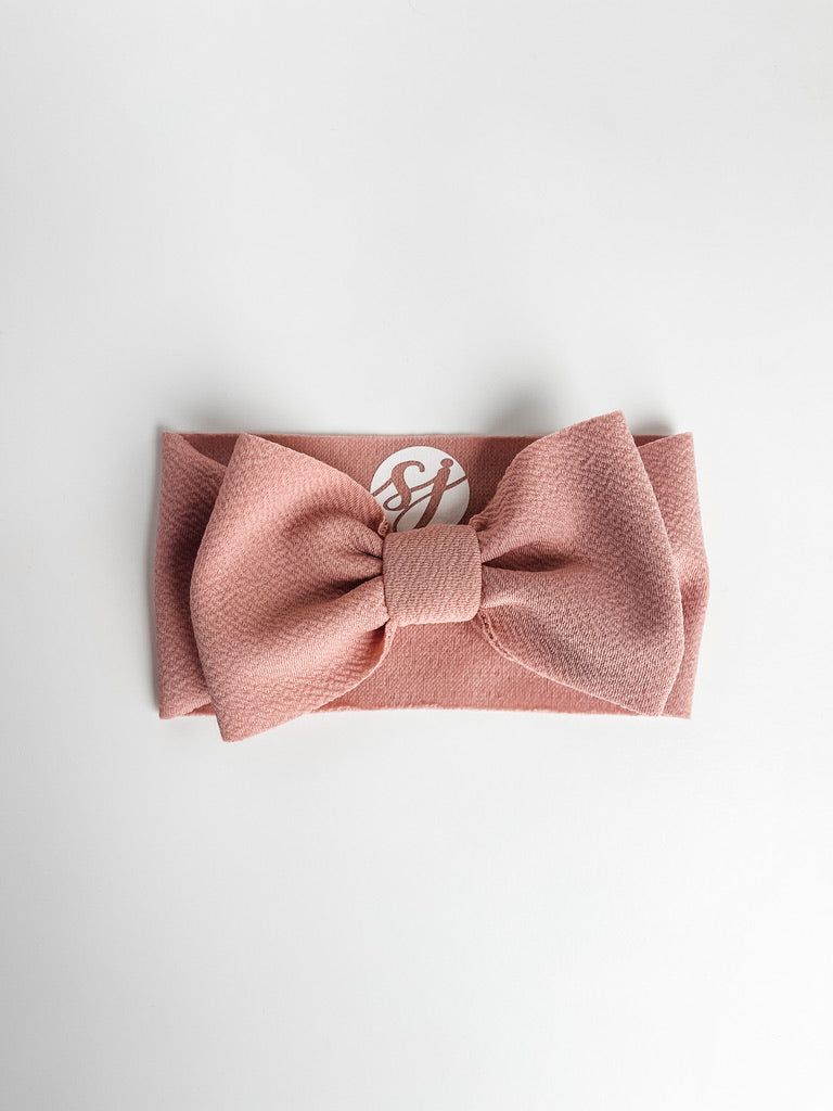 antique pink "julia" newborn headwrap