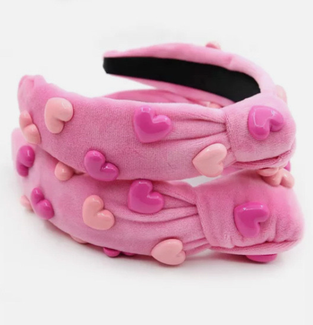 Candy Is Dandy Candy Heart Headband (Blush)