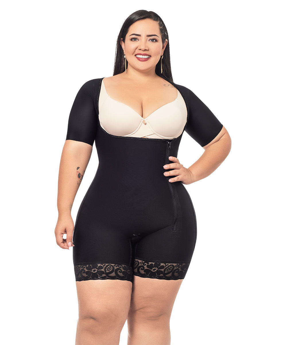 Faja Cachetera Tiras Cremallera Beige - (Ref. O-001) – Fajas Forma