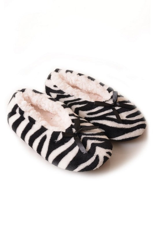 zebra slippers