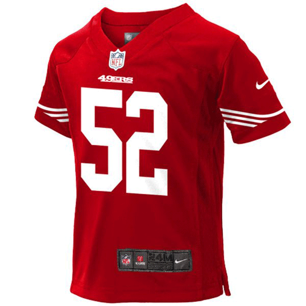 girls 49ers jersey