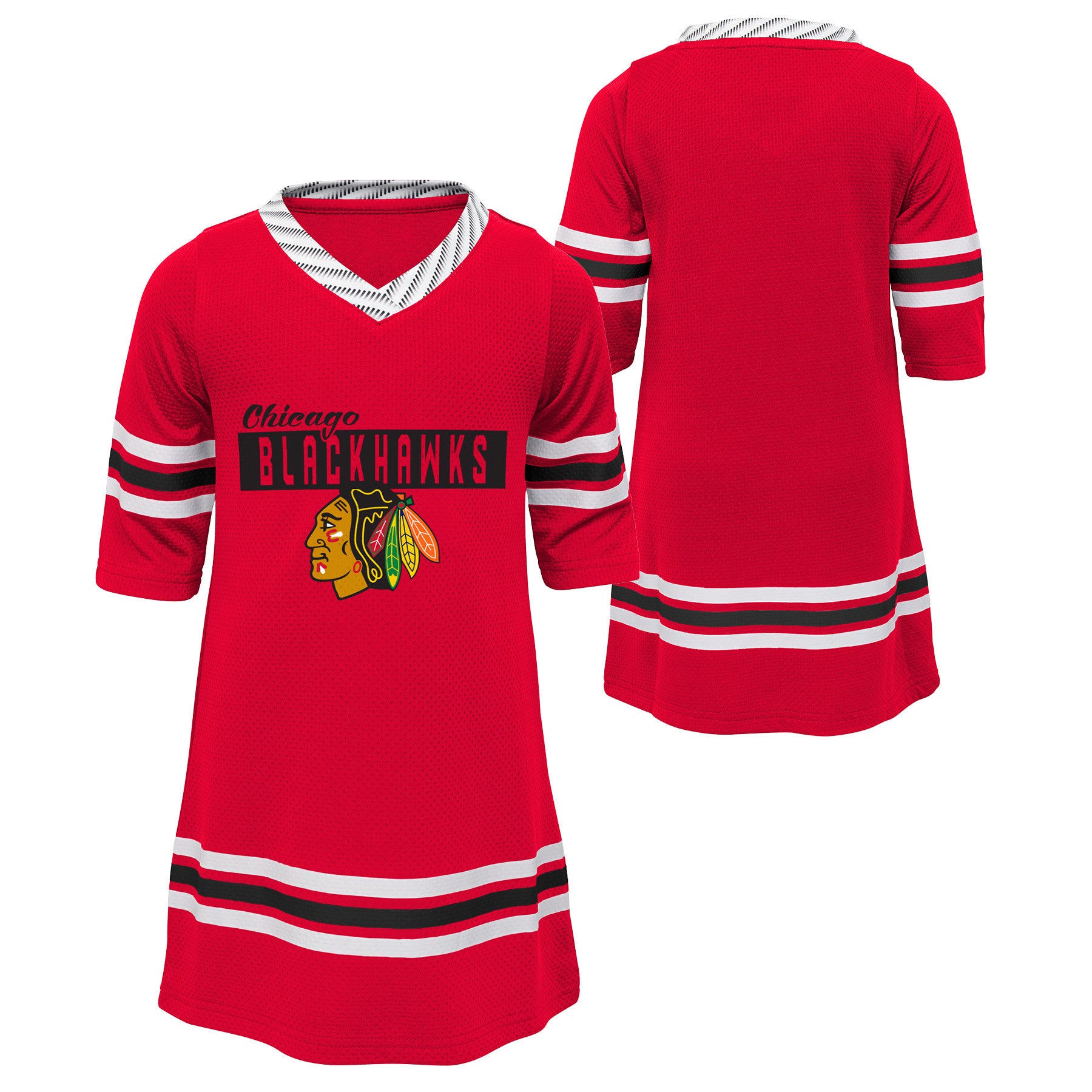 blackhawks jersey dress