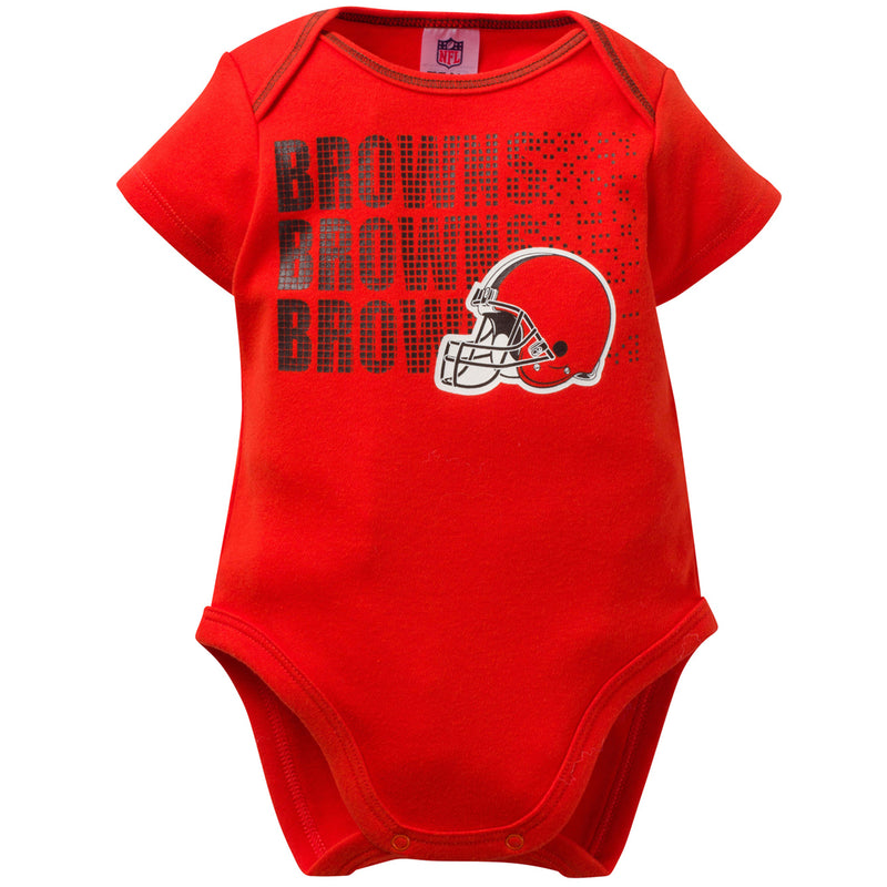 Browns Baby 3 Pack Short Sleeve Onesies – babyfans
