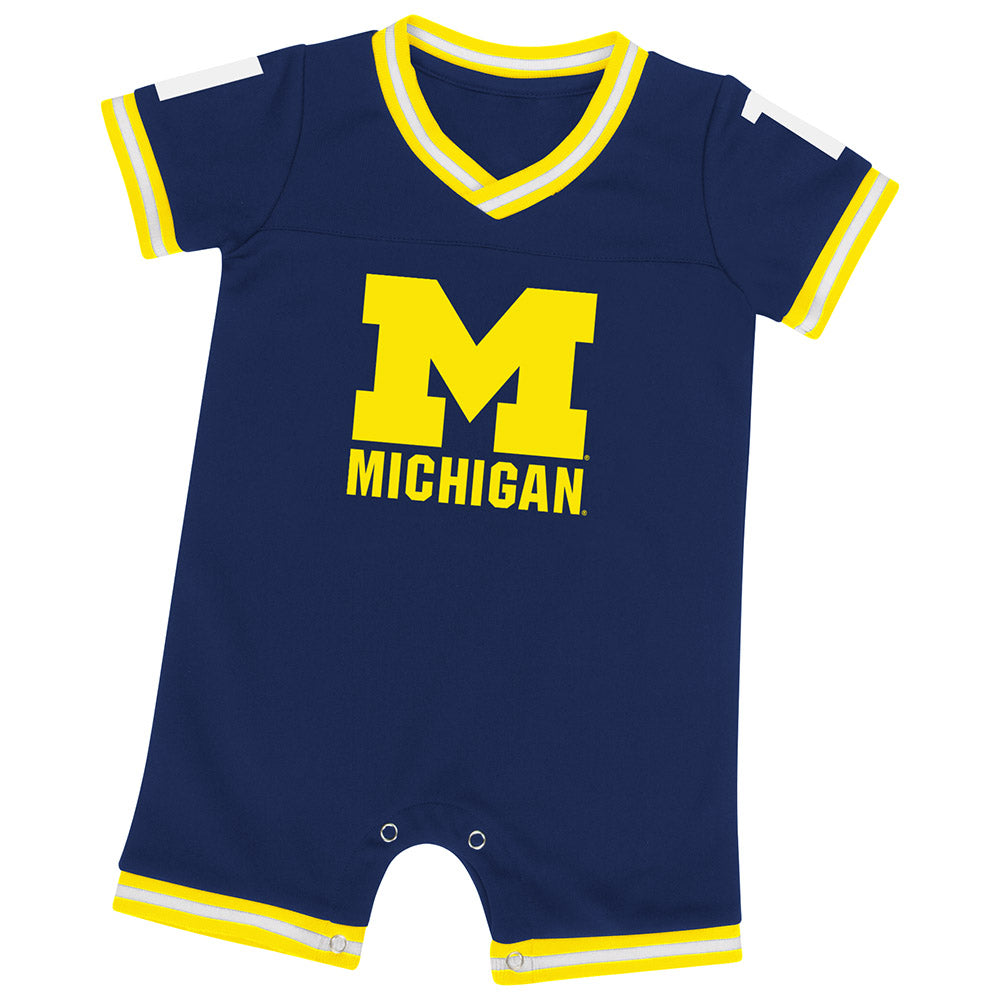 Michigan Baby Boy Runback Romper – babyfans
