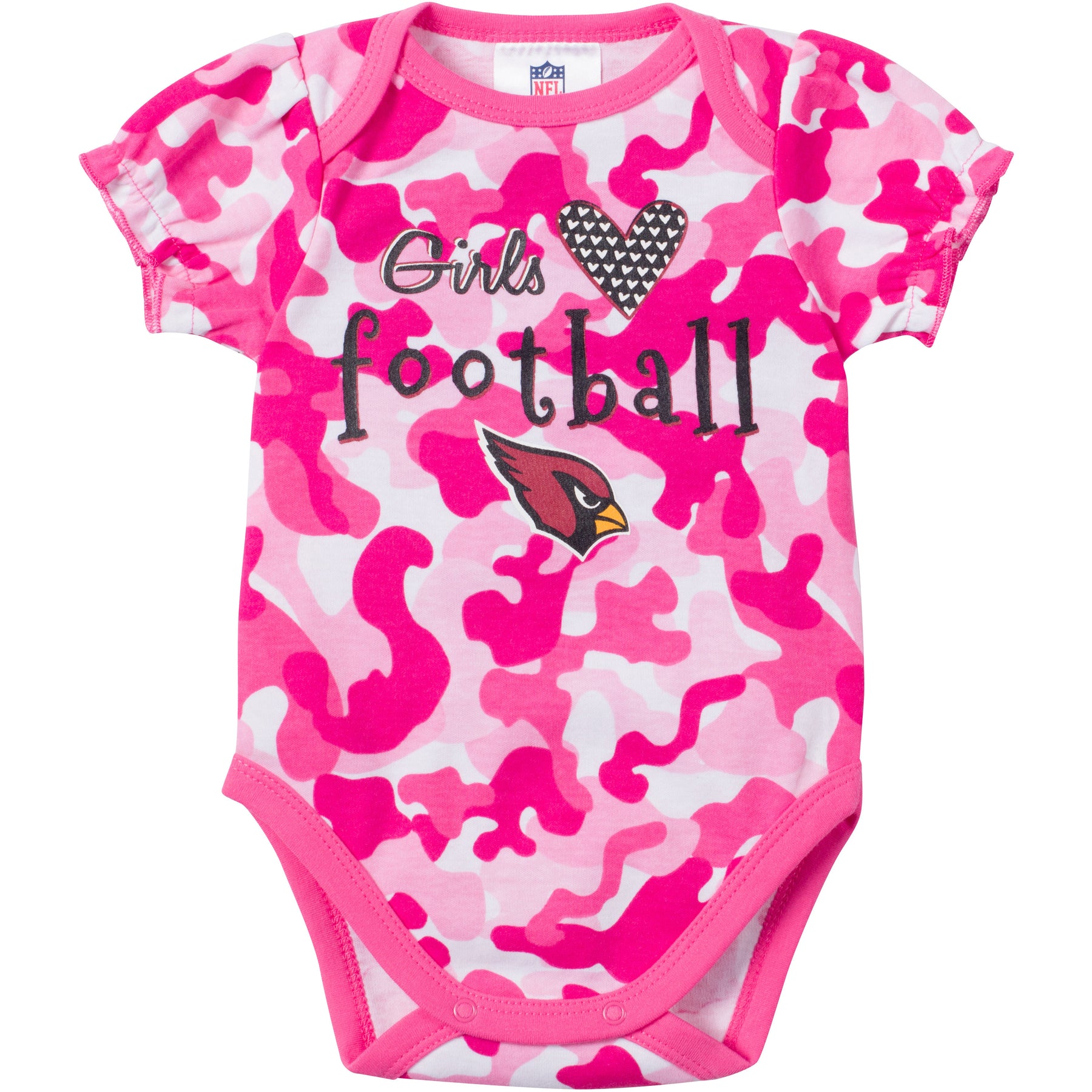 baby girl pink camo onesie