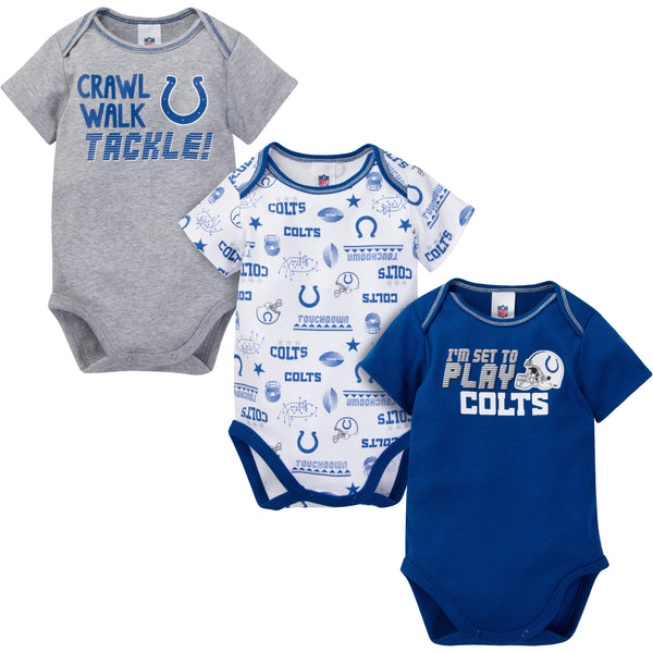 Indianapolis Colts Infant Born to Be 3-Pack Bodysuit Set - Royal