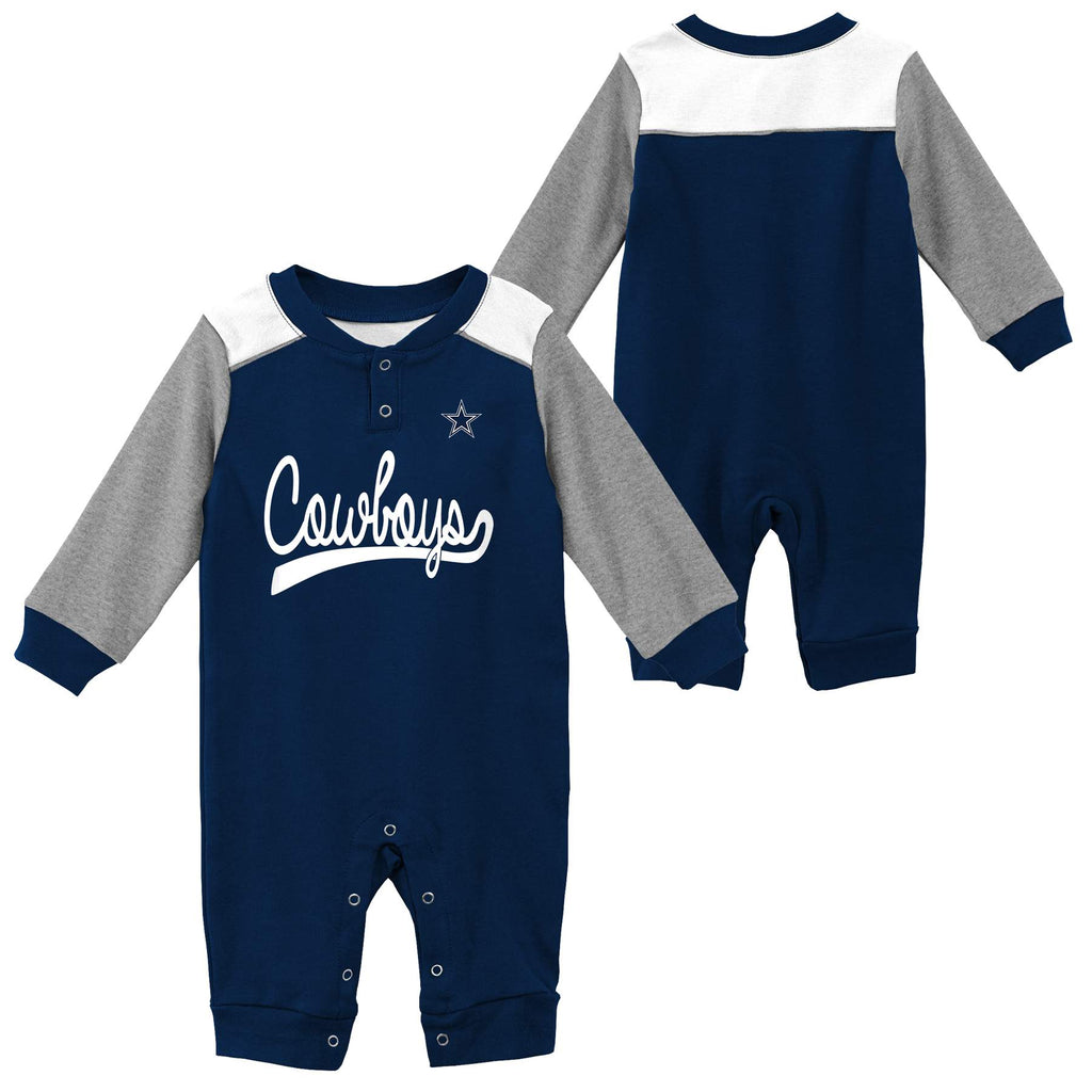 Cowboys Game Time Long Sleeve Coverall – babyfans