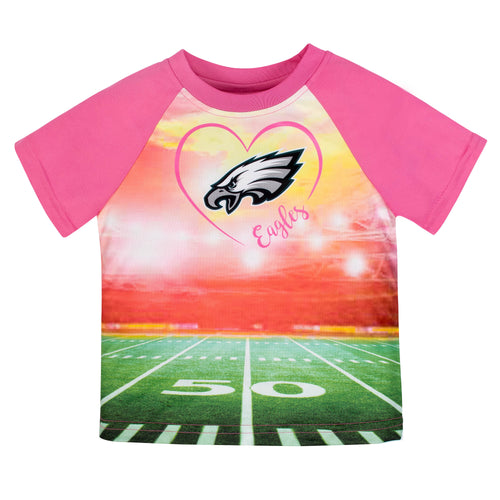 girls pink eagles jersey