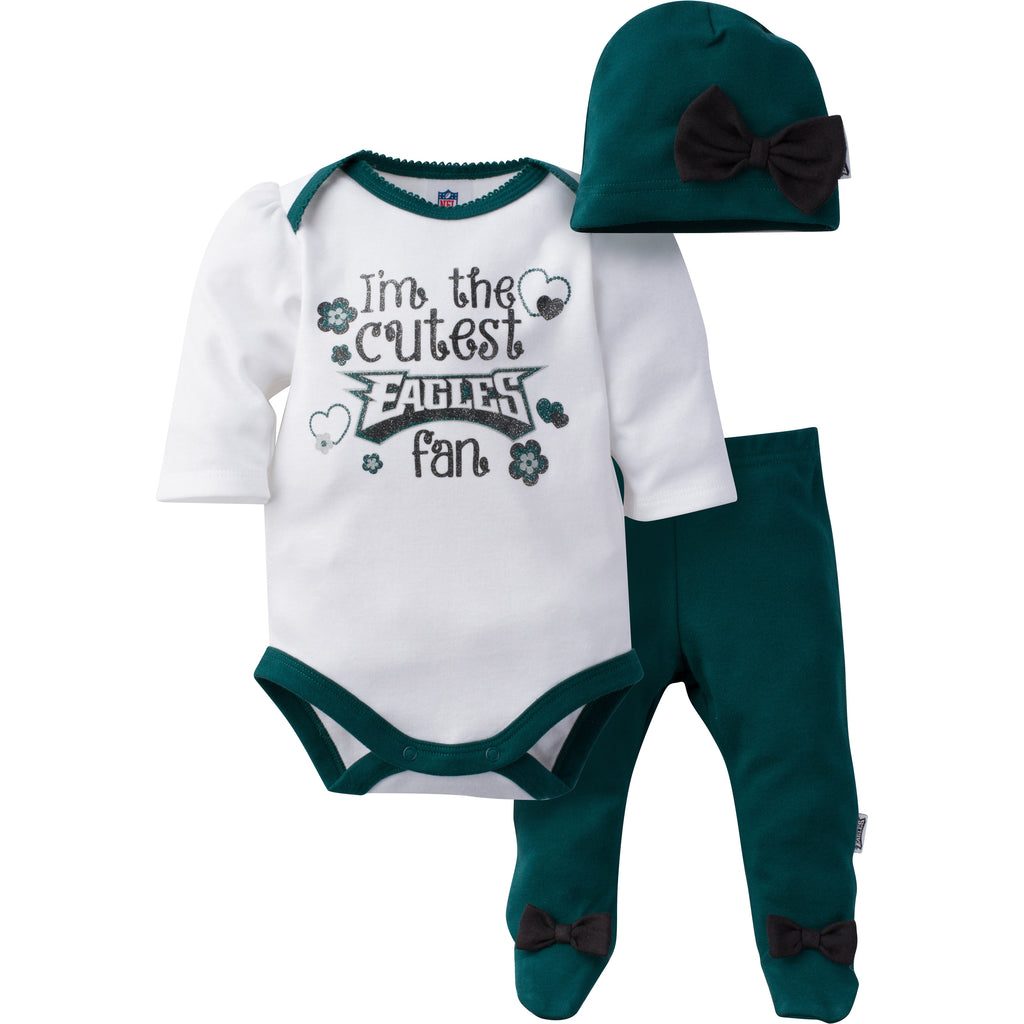 NFL Team Apparel Infant Philadelphia Eagles Redzone T-Shirt Set