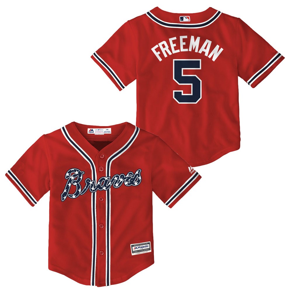 red freddie freeman jersey
