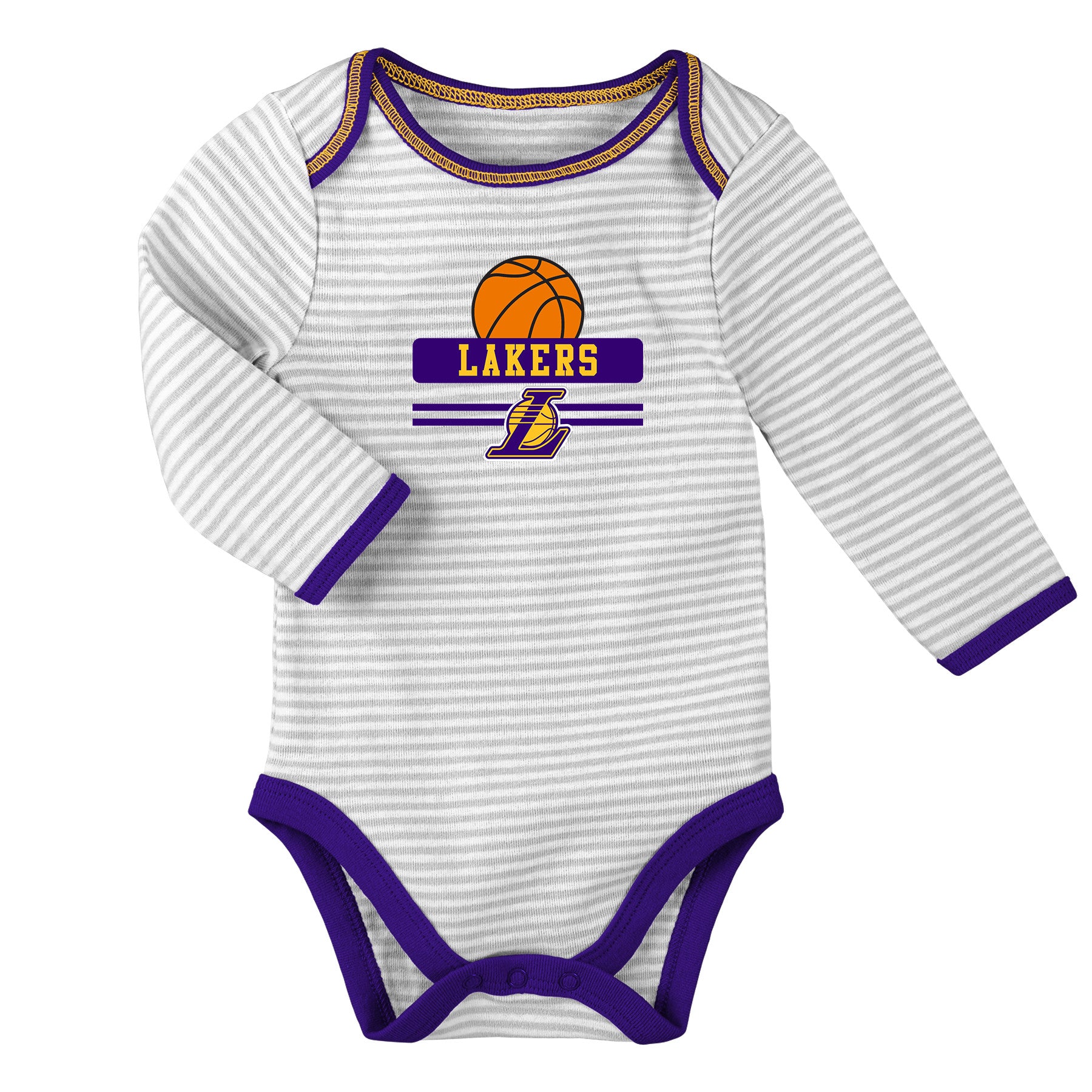 Baby Lakers Creeper, Bib and Pant Set – babyfans