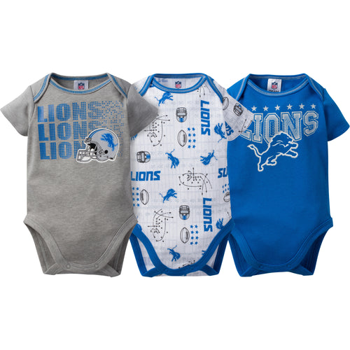 Detroit Lions Boys Long Sleeve Tee in Blue – babyfans