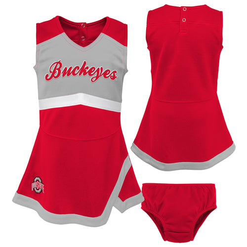 ohio state infant cheerleader outfit