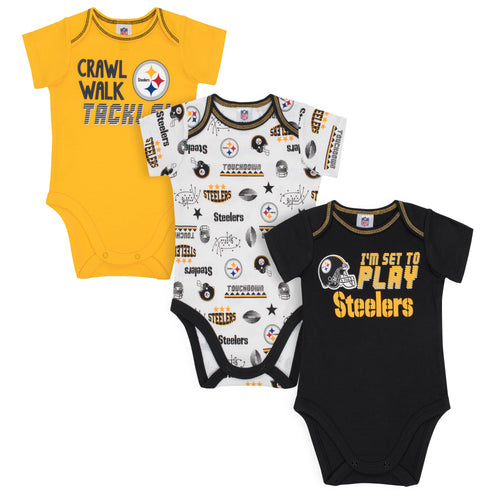 Outerstuff Baby Pittsburgh Steelers Dazzle Dress - Black