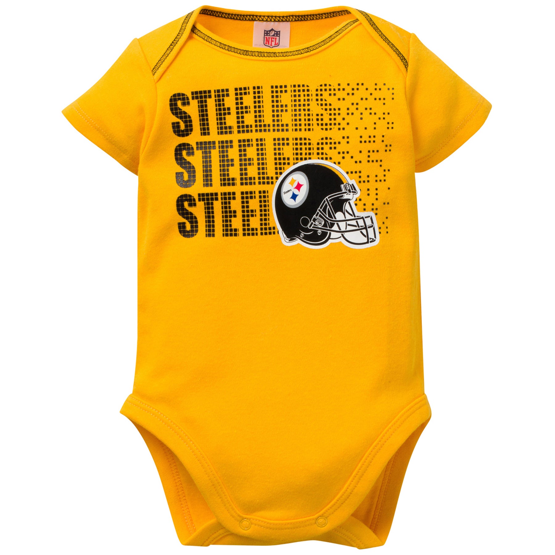 Steelers Baby 3 Pack Short Sleeve Onesies – babyfans