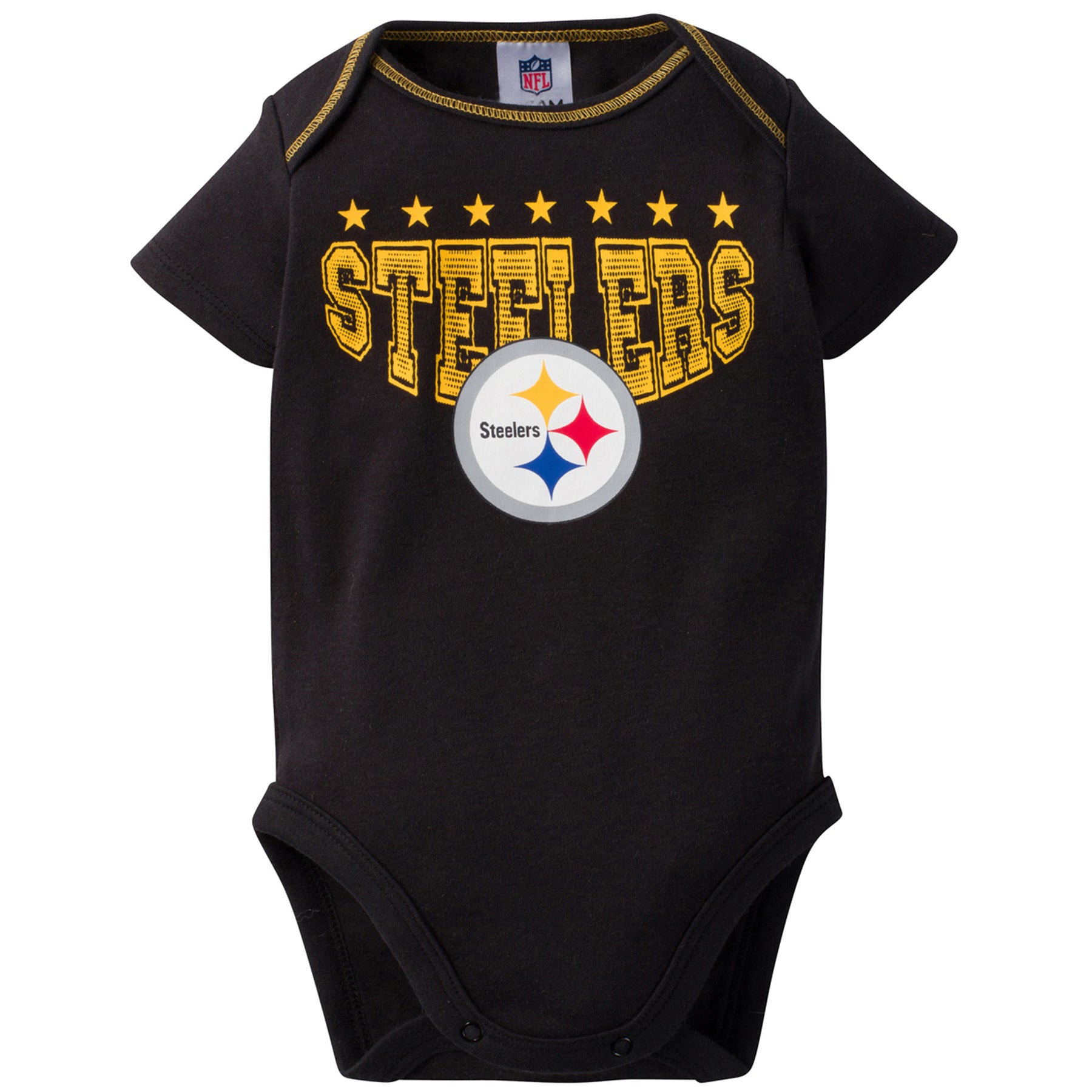 Steelers Baby 3 Pack Short Sleeve Onesies – babyfans