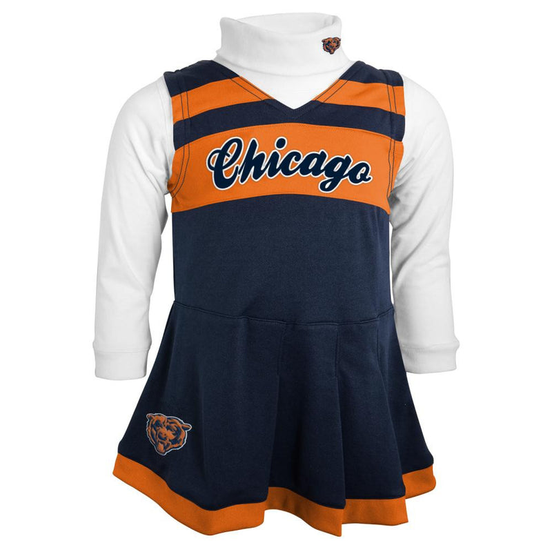 Chicago Bears Official NFL Cheer Set 2 Piece Toddler Girls Dress