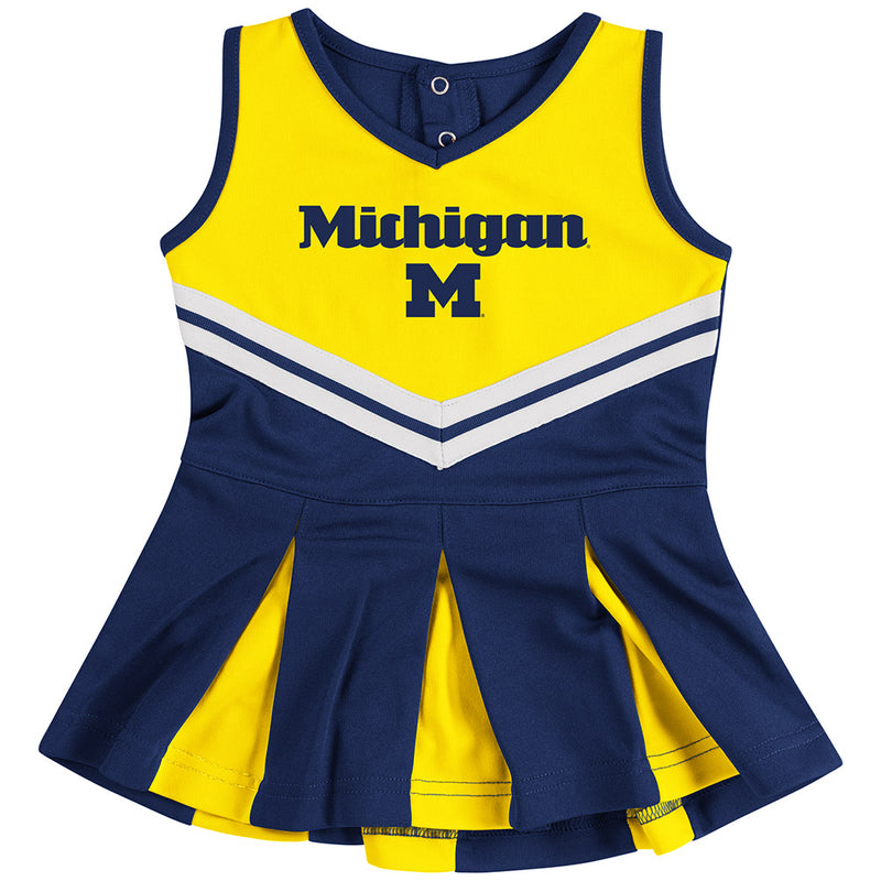 Michigan Pom Pom Infant Cheerleader Dress – babyfans