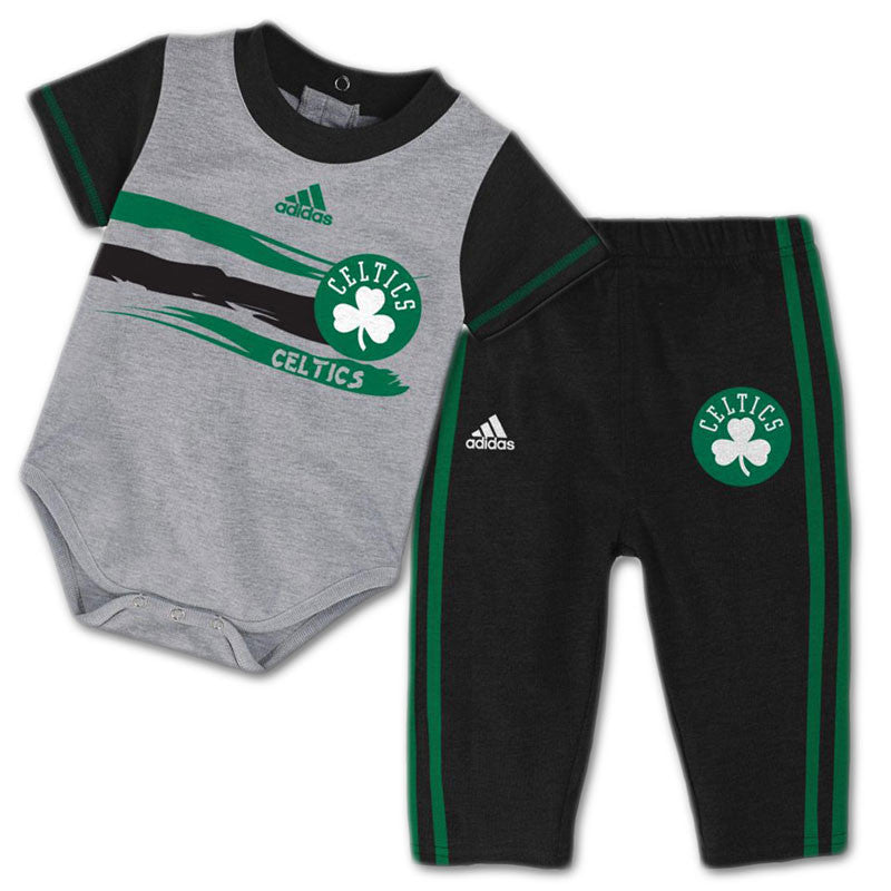 Baby Celtics Short Sleeved Creeper & Pants Outfit - babyfans