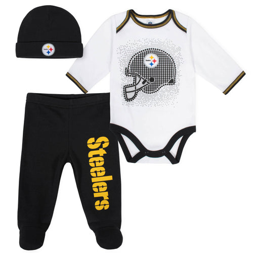 NFL Pittsburgh Steelers Baby Boys Team Uniform Footysuit 