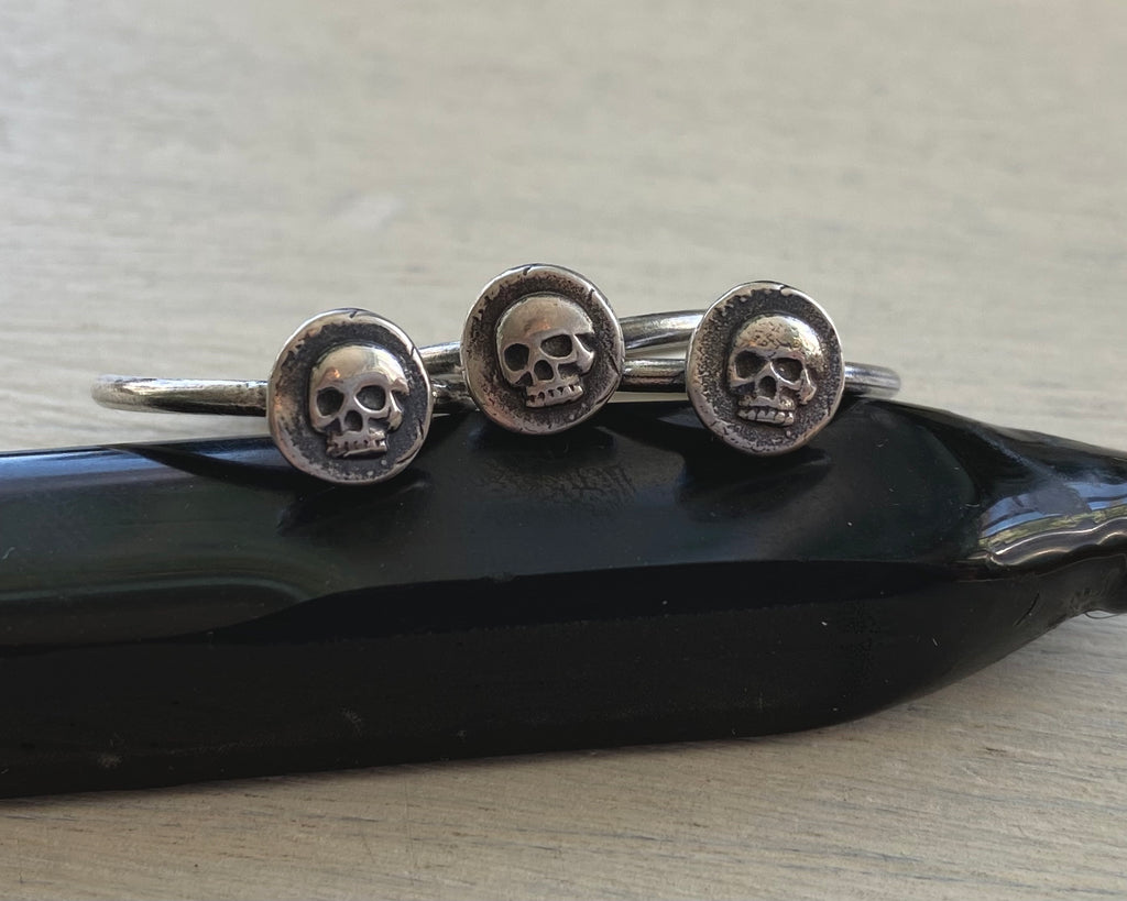 skull ring - tiny skull wax seal ring - memento mori wax seal jewelry ...