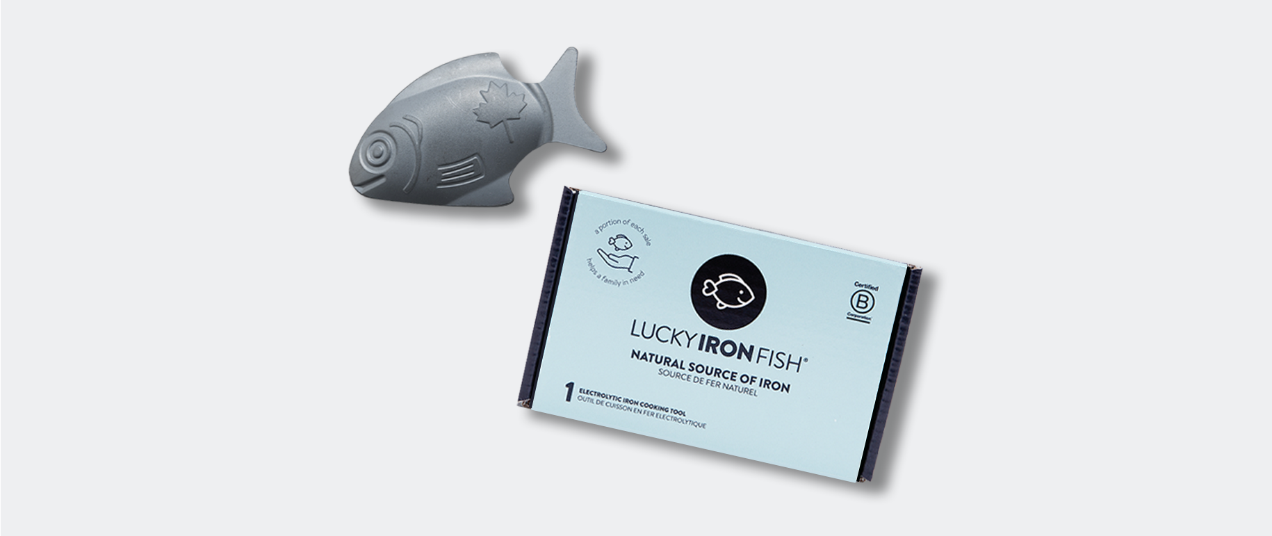 Lisol Cooking Tool to Add Safe Iron to Food and Water, 2 Pack Iron Fish - A Natural Source of Iron, An Iron Supplement Alternative, Suitable for