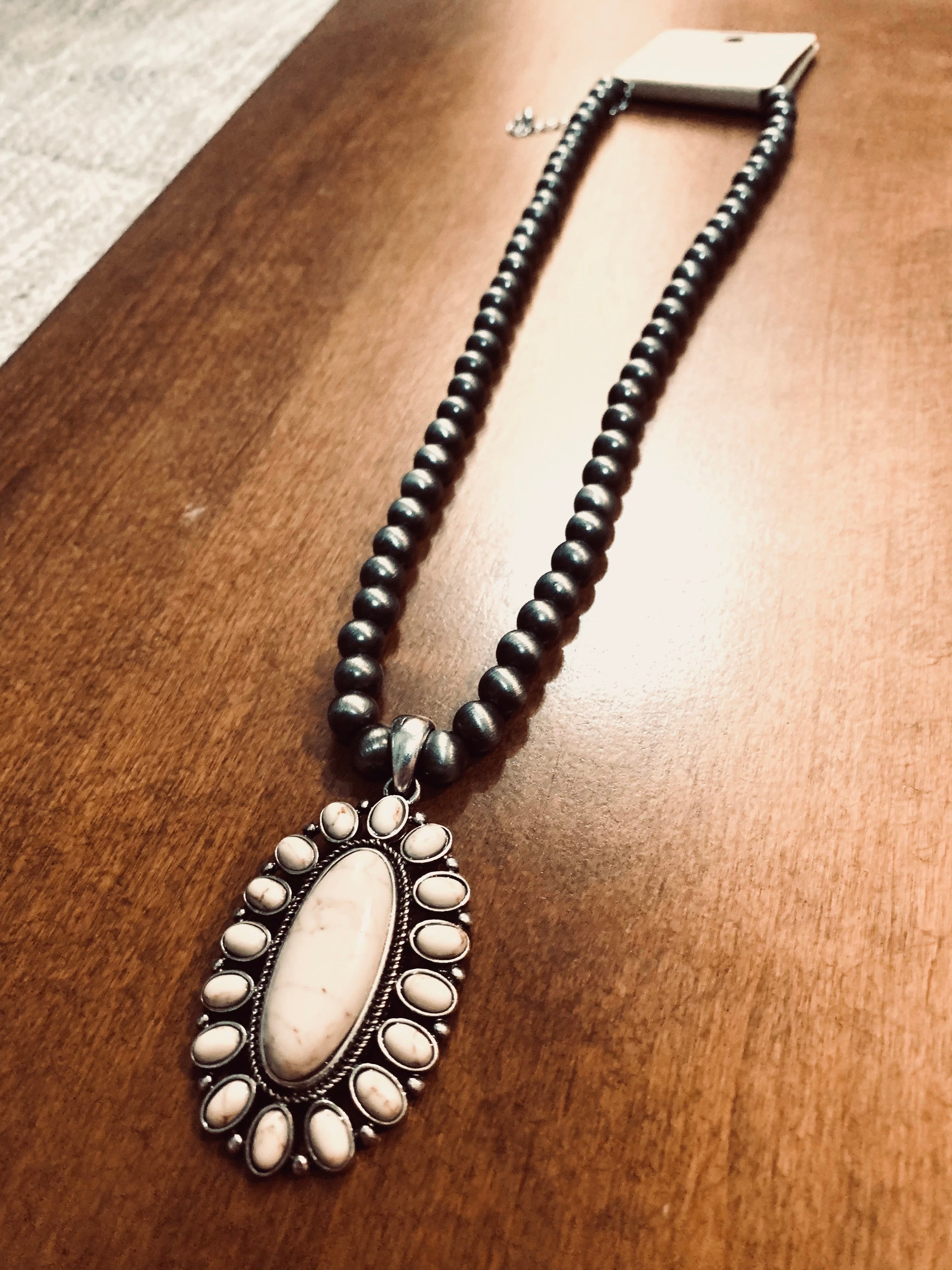 Beaded Pendant Necklace