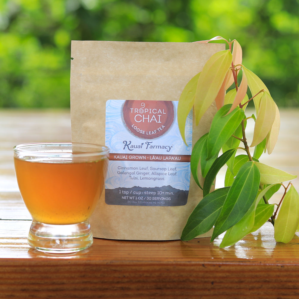 Tropical Chai Herbal Tea - Chai spiced herbal tea - Kauai Farmacy