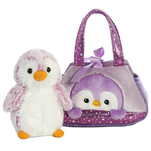 7" Pom Pom Purple Carrier by Aurora - P. Cottontail & Co.