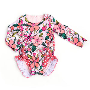 Isla One Piece Rash Guard by Gigi & Max - P. Cottontail & Co.