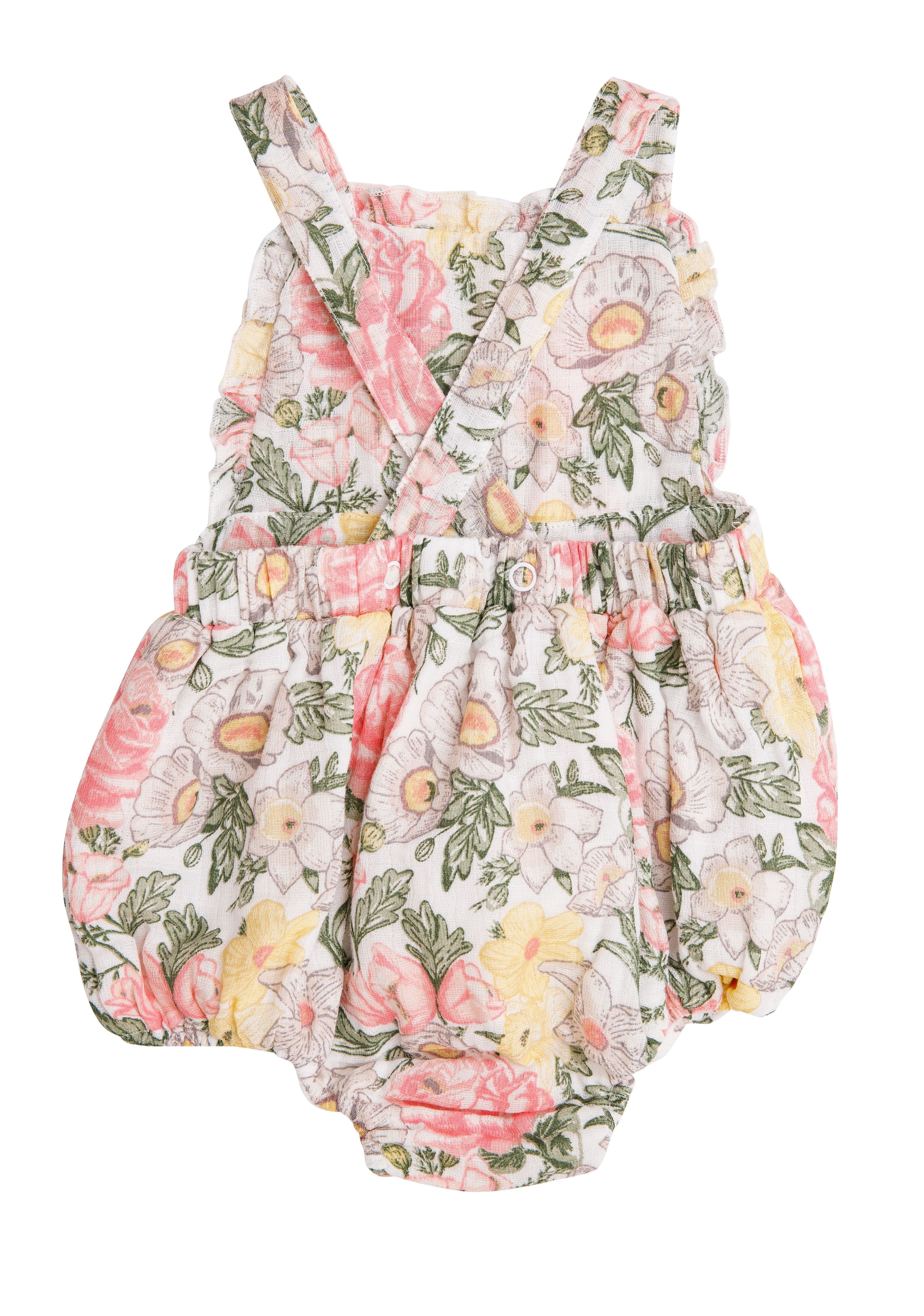 Angel Dear Muslin Ruffle Bib Sunsuit Spring 2021 – P. Cottontail & Co.