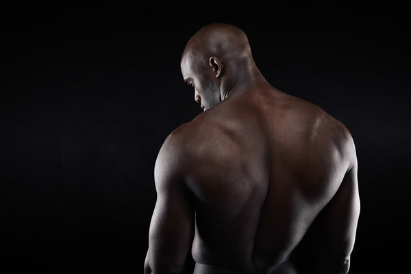 Man with smooth back