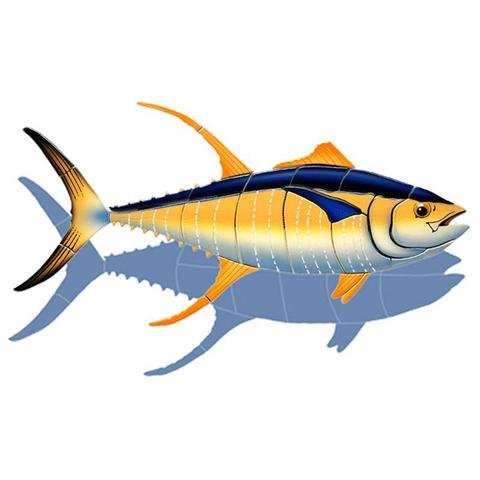 Tuna Right YT70/SH (with shadow) Ceramic Mosaic - National Pool Supply Distributors