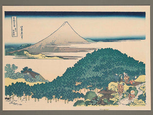 The Enza-no-natsu Pine Tree at Aoyama from the series Thirty-six Views of Mount Fuji by Katsushika Hokusai, (Medium print size) / BJ280-217