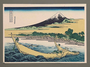Simplified View of Tagonoura Beach at Ejiri on the Tokaido Road from the series Thirty-six Views of Mount Fuji by Katsushika Hokusai, (Medium print size) / BJ282-905